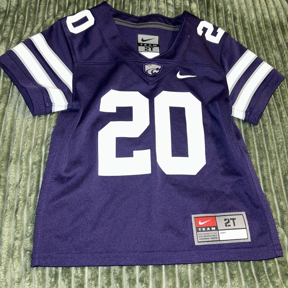 Kansas State Wildcats Nike Youth Boys Jersey Sz 2T Purple University#20 Football